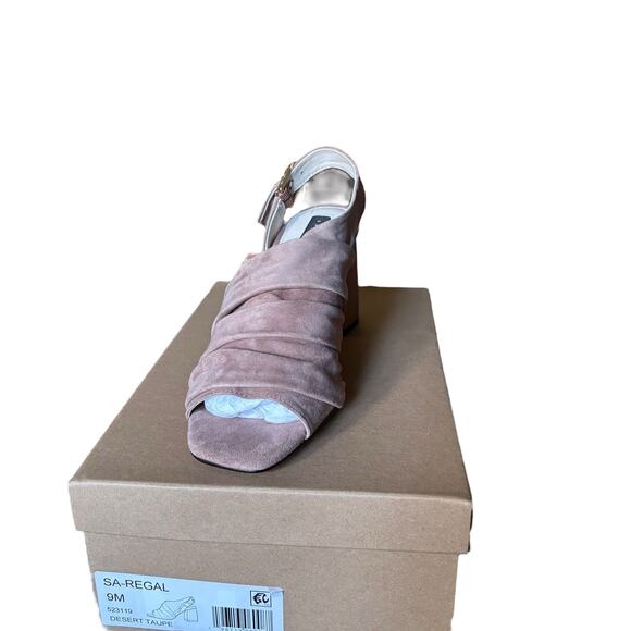 Sanctuary Regal Slouchy Asymmetric Sandal Desert Taupe Size 9M NEW IN BOX - Picture 2 of 8